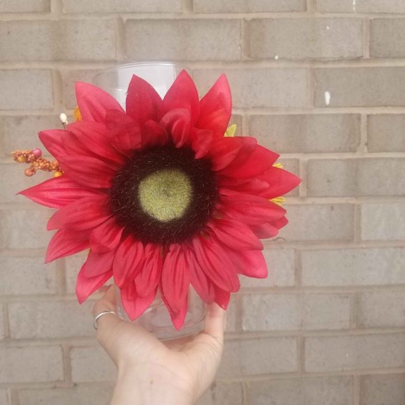 Naturecore Rustic Sunflower vase Handmade Vermontcore Countrycore farmcore - Picture 3 of 11